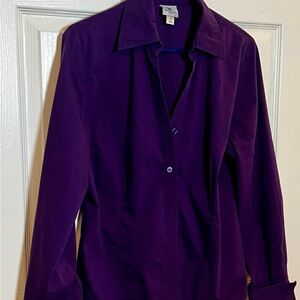 Women's Purple Button Down Shirt